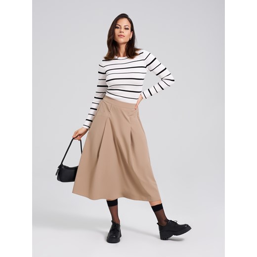 Sweter damski Sinsay z wiskozy z okrągłym dekoltem 