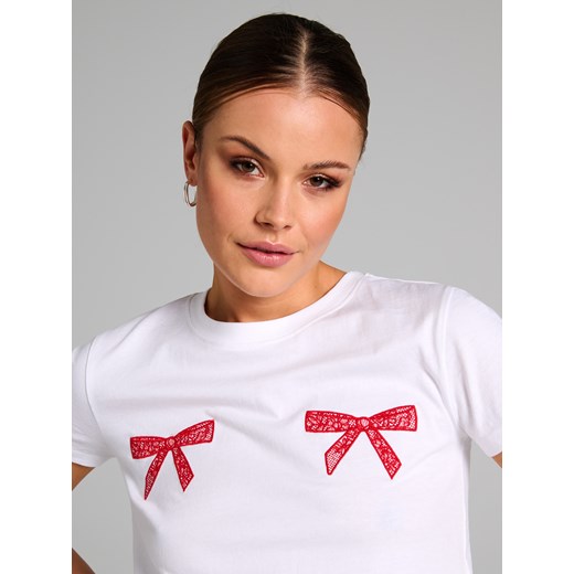 Bluzka damska Sinsay z okrągłym dekoltem 