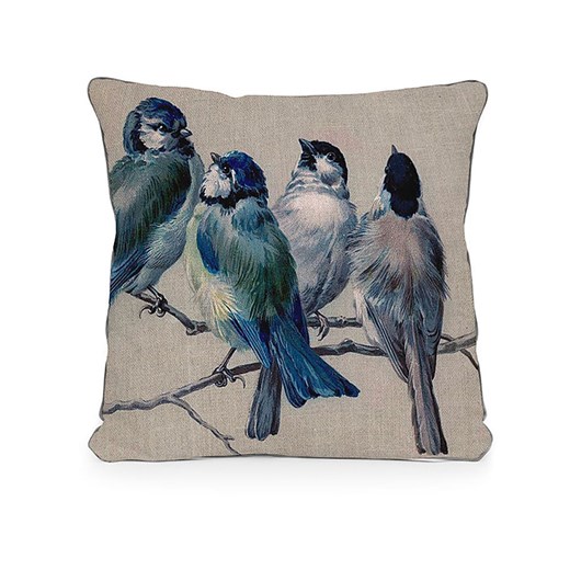 Madre Selva Poszewka "Blue Birds" w kolorze beżowo-niebieskim na poduszkę - 45 x 45 cm - id: 5282776 - marki Madre Selva - 178335001 Madre Selva Poszewka "Blue Birds" w kolorze beżowo-niebieskim na poduszkę - 45 x 45 cm ze sklepu Limango Polska w kategorii Poduszki dekoracyjne - zdjęcie 178335001