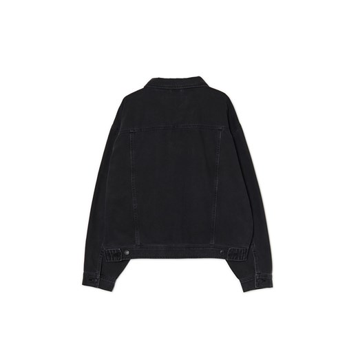 Cropp - Czarna jeansowa katana z efektem sprania - czarny Cropp M Cropp