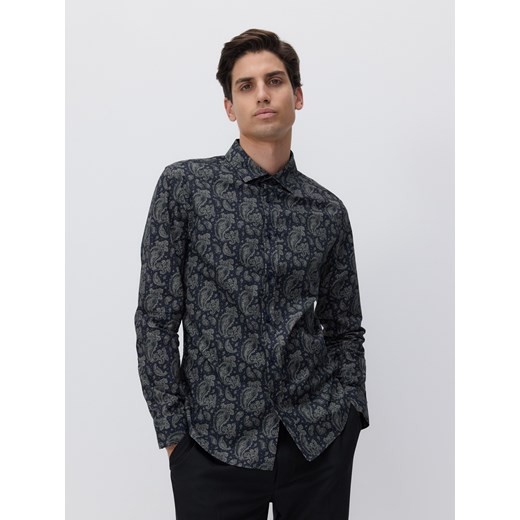 Reserved - Wzorzysta koszula slim fit - wielobarwny ze sklepu Reserved w kategorii Koszule męskie - zdjęcie 178335344
