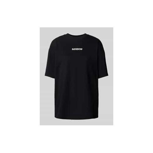 T-shirt o kroju oversized z nadrukiem z logo ze sklepu Peek&Cloppenburg  w kategorii Bluzki damskie - zdjęcie 178336200