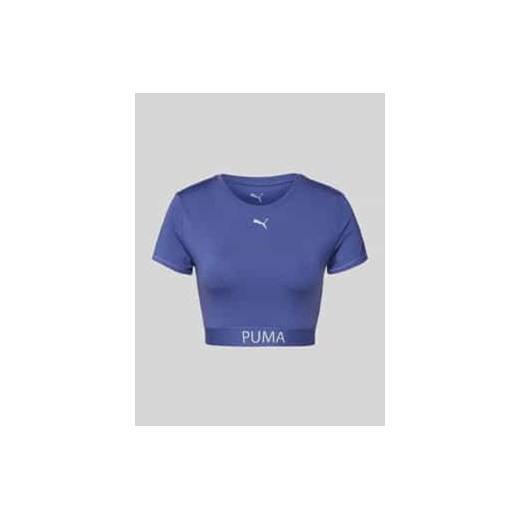 T-shirt o krótkim kroju z nadrukiem z logo ze sklepu Peek&Cloppenburg  w kategorii Bluzki damskie - zdjęcie 178336252