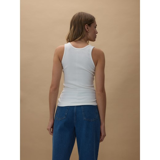 Reserved - Bawełniany top - biały Reserved XS Reserved