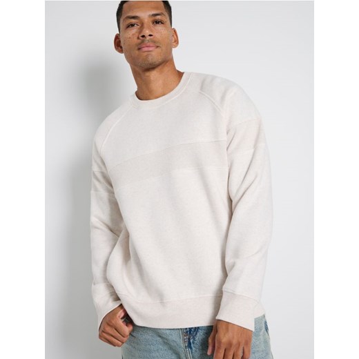 Sinsay - Bluza basic - kremowy ze sklepu Sinsay w kategorii Bluzy męskie - zdjęcie 178338761