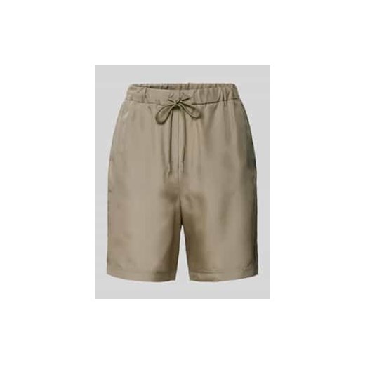 Szorty jedwabne o kroju regular fit z kieszeniami z tyłu model ‘BORBONA’ ze sklepu Peek&Cloppenburg  w kategorii Szorty - zdjęcie 178338952
