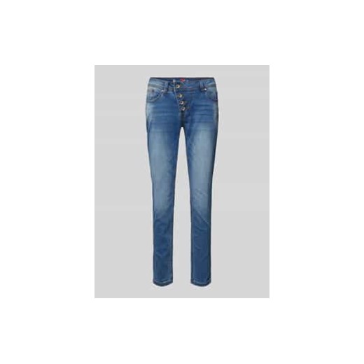Jeansy o skróconym kroju slim fit model ‘Malibu’ ze sklepu Peek&Cloppenburg  w kategorii Jeansy damskie - zdjęcie 178339064