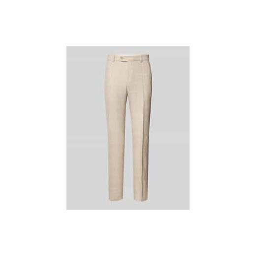 Spodnie do garnituru o kroju slim fit w kant ze sklepu Peek&Cloppenburg  w kategorii Spodnie męskie - zdjęcie 178339144