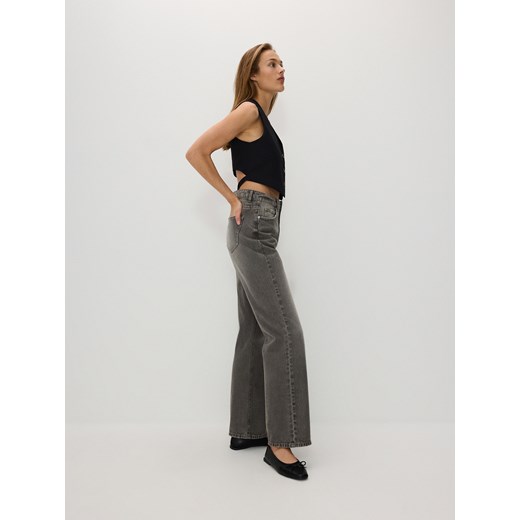 Reserved - Jeansy straight - szary Reserved 40 okazja Reserved