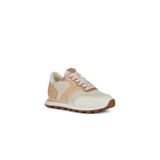 Geox buty sportowe damskie sneakersy na wiosnę wiązane z tkaniny