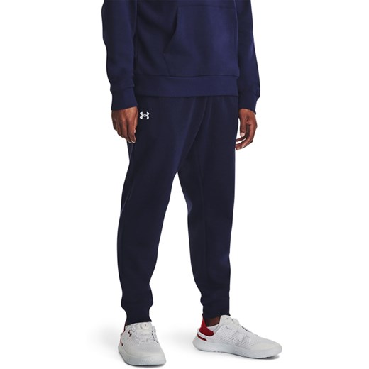 Under Armour Spodnie dresowe &quot;Rival&quot; w kolorze granatowym ze sklepu Limango Polska w kategorii Spodnie męskie - zdjęcie 178341563