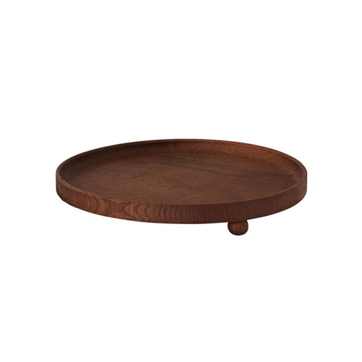 OYOY living design Taca &quot;Inka&quot; w kolorze brązowym - wys. 4,7 x Ø 30 cm ze sklepu Limango Polska w kategorii Tace - zdjęcie 178342100