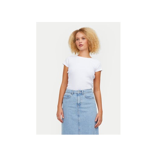 JJXX T-Shirt Friend 12241611 Biały Slim Fit ze sklepu MODIVO w kategorii Bluzki damskie - zdjęcie 178342604