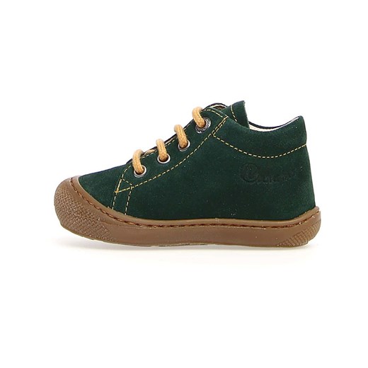 Naturino Skórzane sneakersy &quot;Cocoon&quot; w kolorze zielonym do nauki chodzenia ze sklepu Limango Polska w kategorii Buty zimowe dziecięce - zdjęcie 178343122