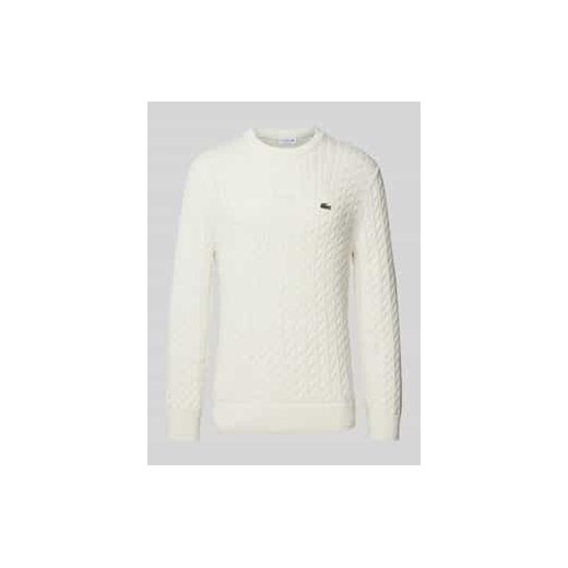 Sweter z dzianiny z detalem z logo ze sklepu Peek&Cloppenburg  w kategorii Swetry męskie - zdjęcie 178345360