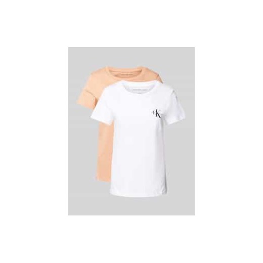T-shirt z nadrukiem z logo w zestawie 2 szt. ze sklepu Peek&Cloppenburg  w kategorii Bluzki damskie - zdjęcie 178345482