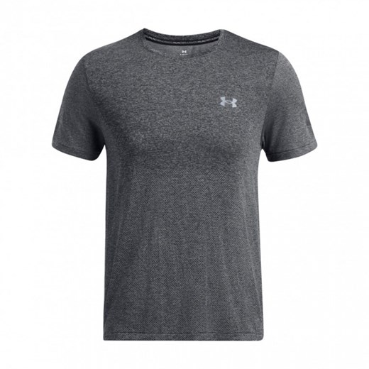 Męska koszulka do biegania Under Armour UA Seamless Stride SS - szara ze sklepu Sportstylestory.com w kategorii T-shirty męskie - zdjęcie 178345654