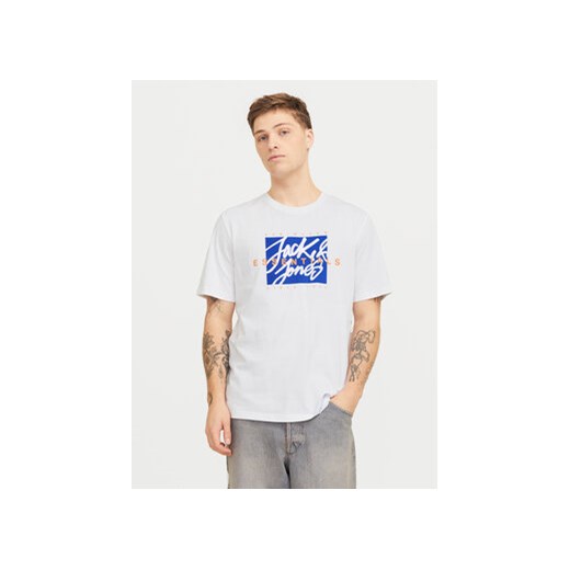 Jack&Jones T-Shirt Colton 12268439 Biały Standard Fit ze sklepu MODIVO w kategorii T-shirty męskie - zdjęcie 178348341