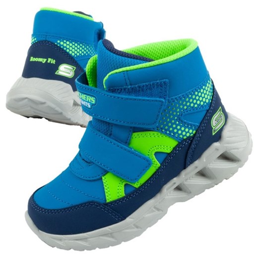 Buty Skechers led 401507N/NVLM niebieskie ze sklepu ButyModne.pl w kategorii Buty zimowe dziecięce - zdjęcie 178348751