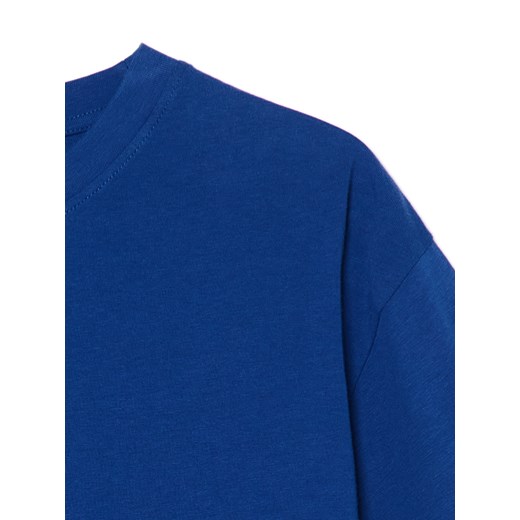 Cropp - Niebieska koszulka basic - niebieski Cropp XS Cropp