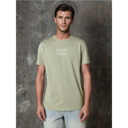 Sinsay - Koszulka - zielony ze sklepu Sinsay w kategorii T-shirty męskie - zdjęcie 178350633