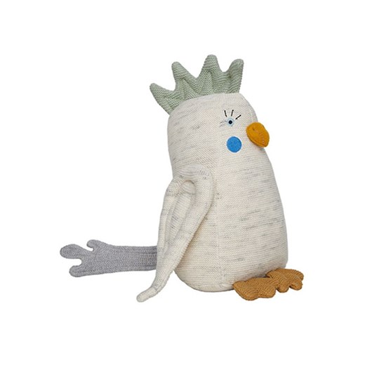 OYOY mini Maskotka "Kai Parakeet" w kolorze szarym - 0+ ze sklepu Limango Polska w kategorii Zabawki - zdjęcie 178354460