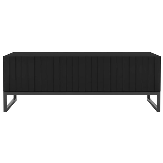 Czarny stolik kawowy ryflowany - Irving 11X Elior One Size Edinos.pl