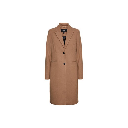 Vero Moda Curve Płaszcz wełniany Blaza 10276365 Brązowy Regular Fit 50 MODIVO