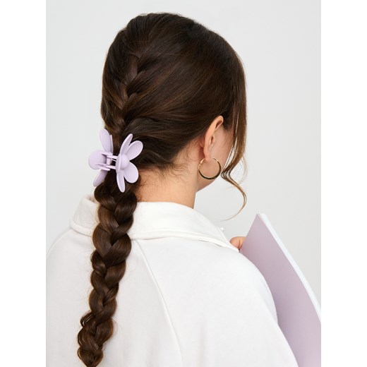 Sinsay - Spinka do włosów w kształcie kwiatka - fioletowy Sinsay One Size Sinsay