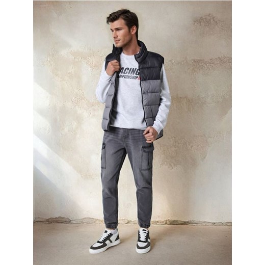 Sinsay - Jeansy jogger cargo - szary ze sklepu Sinsay w kategorii Jeansy męskie - zdjęcie 178359212