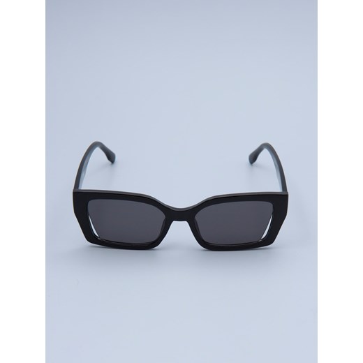 Sinsay - Okulary przeciwsłoneczne prostokątne - czarny Sinsay One Size Sinsay