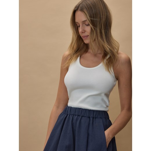 Spódnica Reserved lniana midi 