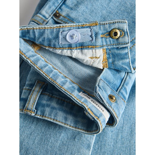 Reserved - Jeansy flare high waist - niebieski Reserved 92 (1 Reserved