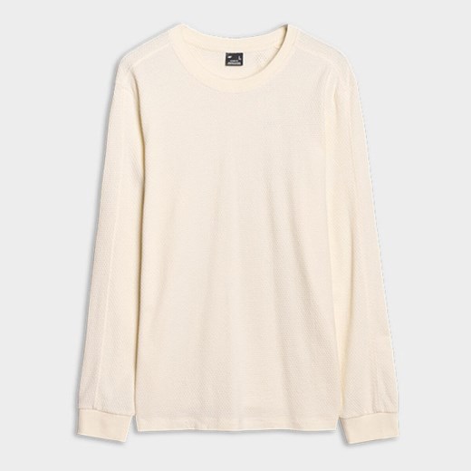 Męski longsleeve 4F 4FRSS25TLONM518 - biały XXL Sportstylestory.com