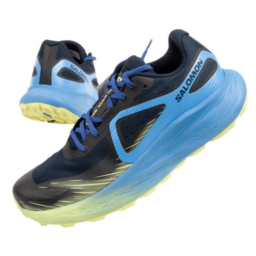 Buty Salomon Glide Max 470453 niebieskie ze sklepu ButyModne.pl w kategorii Buty sportowe męskie - zdjęcie 178363912