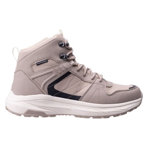 Hi-Tec Męskie Buty Trekingowe z membraną beżowe beżowy ze sklepu ButyModne.pl w kategorii Buty trekkingowe dziecięce - zdjęcie 178364111