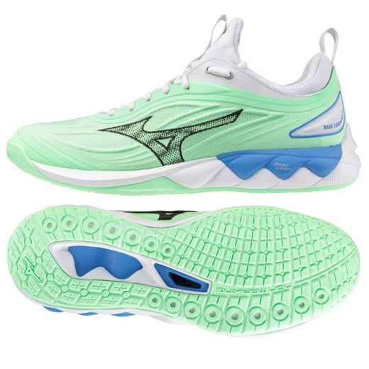Buty Mizuno Wave Luminous 3 V1GA242086 zielone ze sklepu ButyModne.pl w kategorii Buty sportowe męskie - zdjęcie 178364132