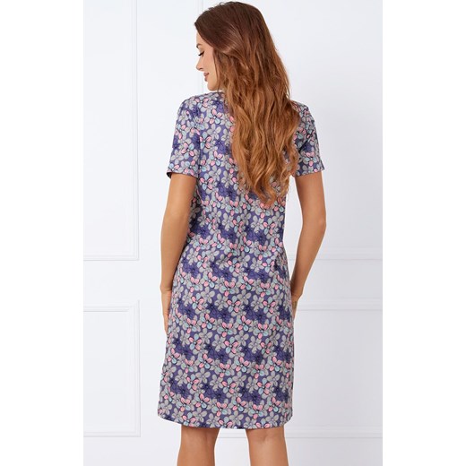 Bawełniana koszula nocna damska na krótki rękaw Carbonia, Kolor multicolour, Rozmiar M, Italian Fashion ze sklepu Primodo w kategorii Koszule nocne - zdjęcie 178365312