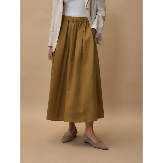 Spódnica Reserved lniana midi 