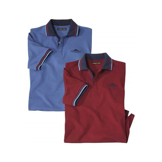 Zestaw 2 polo z piki Wildlands ze sklepu Atlas For Men w kategorii T-shirty męskie - zdjęcie 178368122