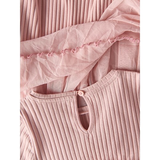 Reserved - Sukienka z tiulowym dołem - brudny róż Reserved 110 (4-5 lat) Reserved