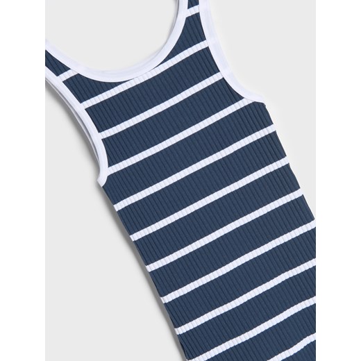 Sinsay - Sukienka z prążkowanej dzianiny w paski - wielobarwny Sinsay 158 Sinsay