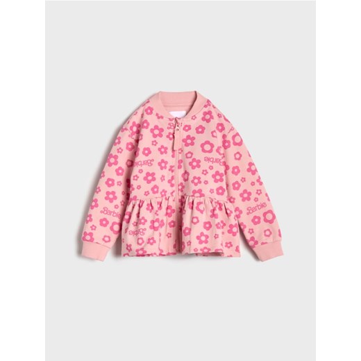 Sinsay - Rozpinana bluza z baskinką - różowy ze sklepu Sinsay w kategorii Bluzy dziewczęce - zdjęcie 178371702