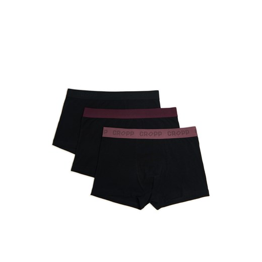 Cropp - 3 pack czarnych bokserek basic - czarny Cropp M Cropp
