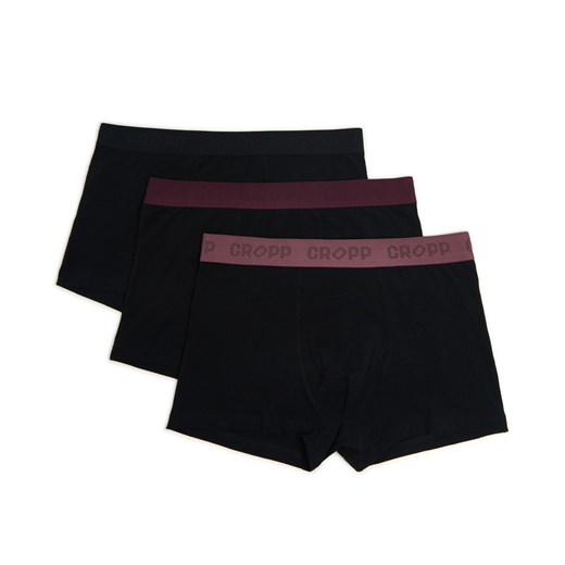 Cropp - 3 pack czarnych bokserek basic - czarny Cropp M Cropp
