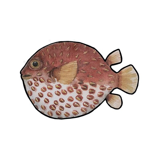 Folkifreckles Dywanik łazienkowy &quot;Pez Globo&quot; w kolorze czerwonym - 70 x 50 cm ze sklepu Limango Polska w kategorii Akcesoria łazienkowe - zdjęcie 178373342