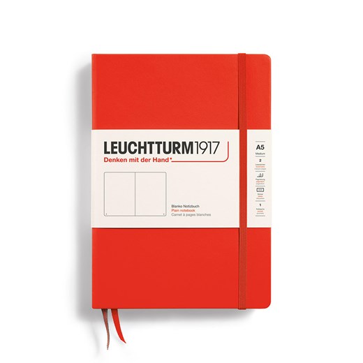 LEUCHTTURM1917 Notatnik w kolorze czerwonym - A5 ze sklepu Limango Polska w kategorii Akcesoria biurowe - zdjęcie 178373883
