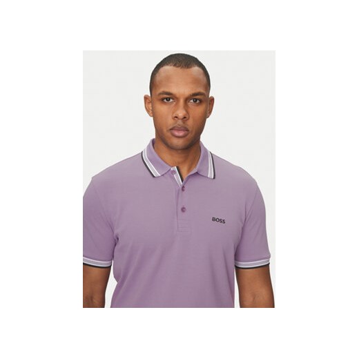 BOSS Polo Paddy 50469055 Fioletowy Regular Fit 3XL MODIVO