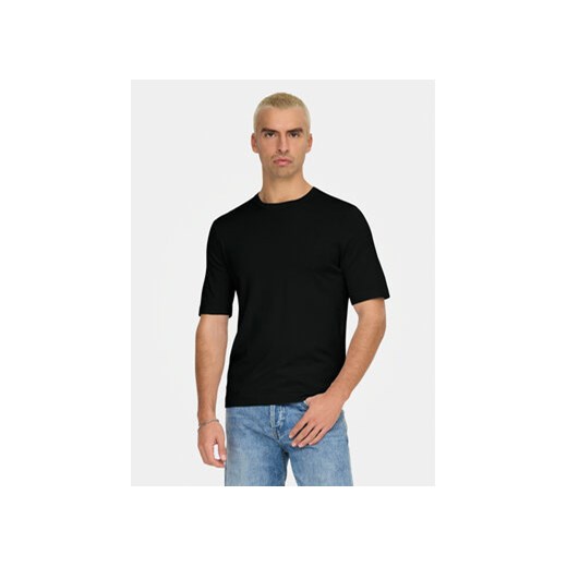 Only & Sons T-Shirt Wyler 22022928 Czarny Regular Fit ze sklepu MODIVO w kategorii T-shirty męskie - zdjęcie 178381452
