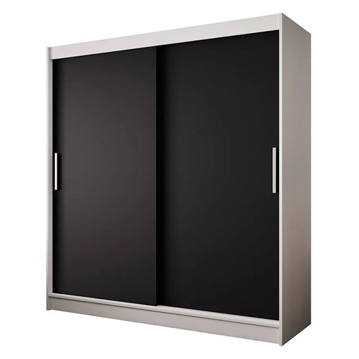 Bialo-czarna minimalistyczna szafa przesuwna - Area 3X Elior One Size Edinos.pl